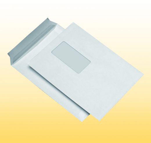 100 Versandtaschen C5 (162 x 229 mm) wei�, mit Fenster